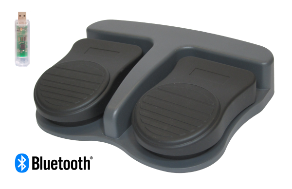 Drahtloser Fußschalter mit zwei Pedalen (Medizinisch)